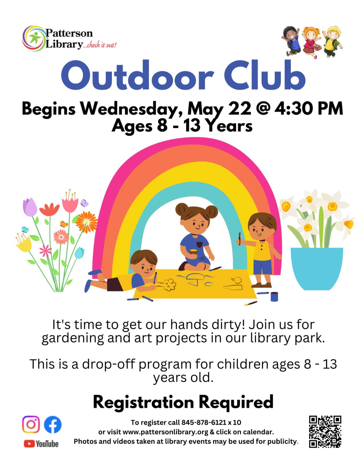 Come join us for gardening and art projects 