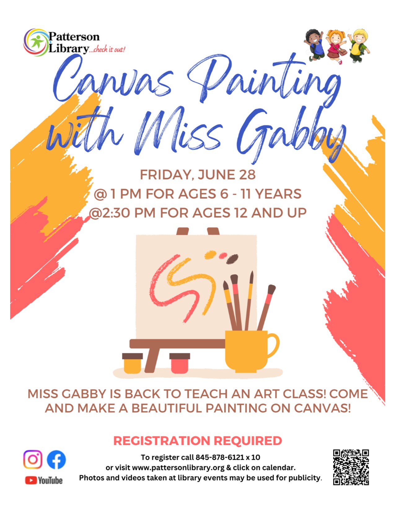 Come paint with miss Gabby