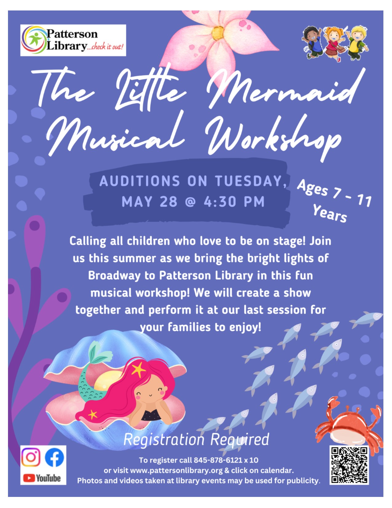 Come join us for a little mermaid sing along 